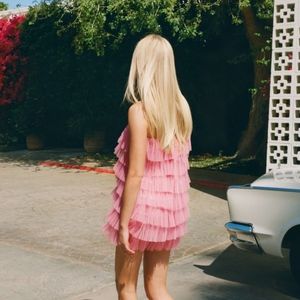 Zara Limited Edition Ruffled Tulle Dress NWT